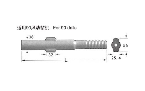 適用90風(fēng)動(dòng)鉆機